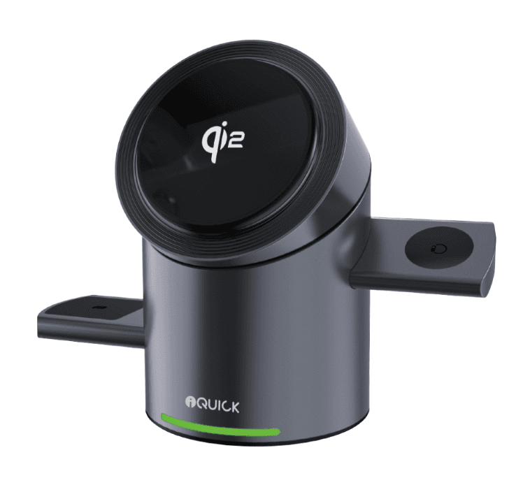 Wireless charging stand product image.