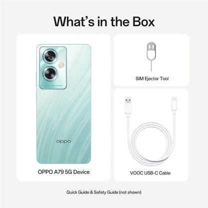 OPPO A79 5G (Dual Sim, 128GB/4GB, Glowing Green)