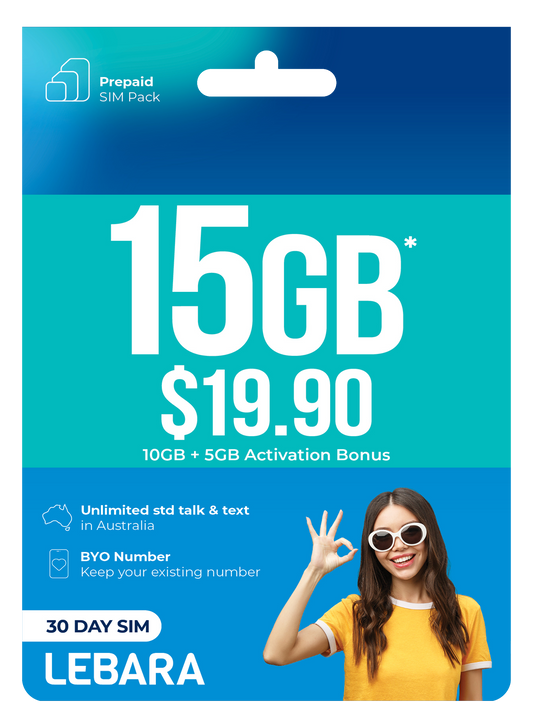 Lebara $19.90 Prepaid SIM
