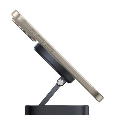 Baseus MagPro Series II 7-in-1 USB-C Hub with 15W Qi2 Wireless Charger-Black