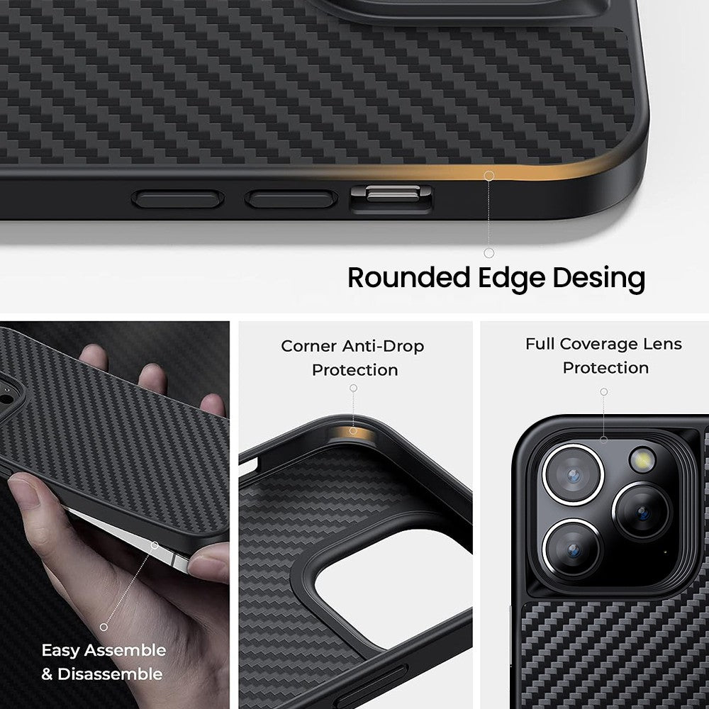 REDEFINE Armor Xtreme Soft TPU+1500D Kevlar Magnetic Case for iPhone