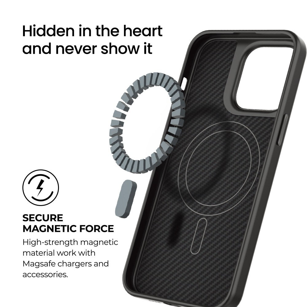REDEFINE Armor Xtreme Soft TPU+1500D Kevlar Magnetic Case for iPhone