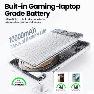 MOVE SPEED MSP03 Qi2 Magnetic Power Bank 10,000mAh 30W (CCC Certified)