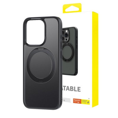 Baseus CyberLoop Series Phone Case Cover With Magnetic Ring-Frosted Black