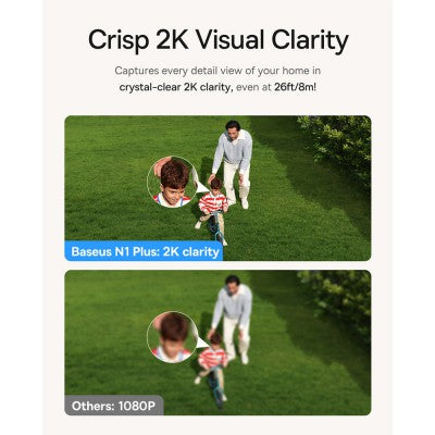 Baseus Security N1 Plus Series Outdoor Camera 2K 2-Cam Kit-White