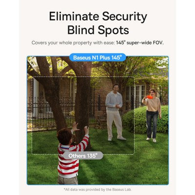 Baseus Security N1 Plus Series Outdoor Camera 2K 2-Cam Kit-White